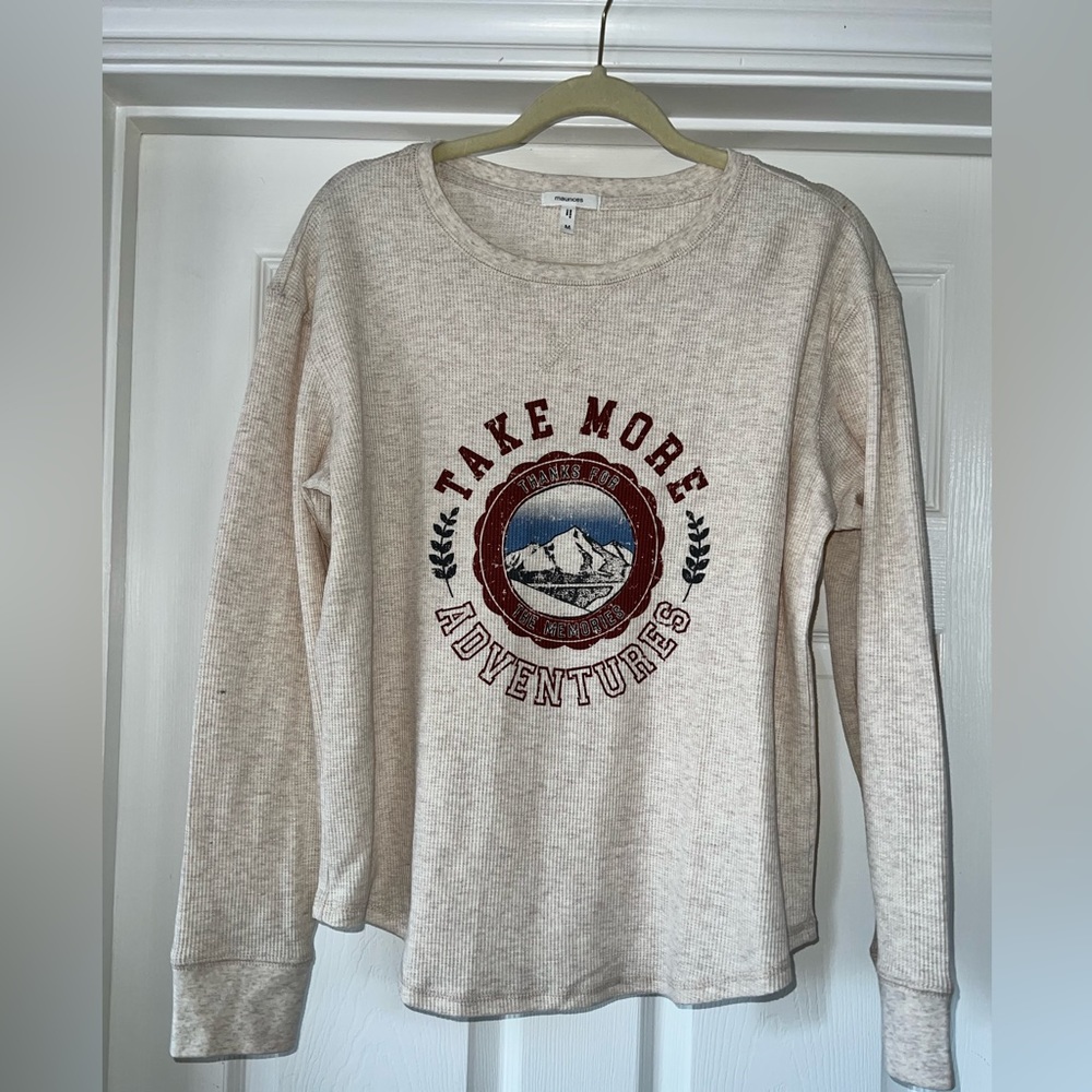 Long sleeve waffle knit top from Maurice’s